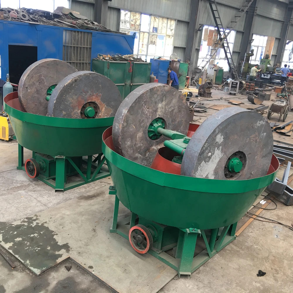 Professional manufacturer wet pan mill for gold, silver, lead and copper ore