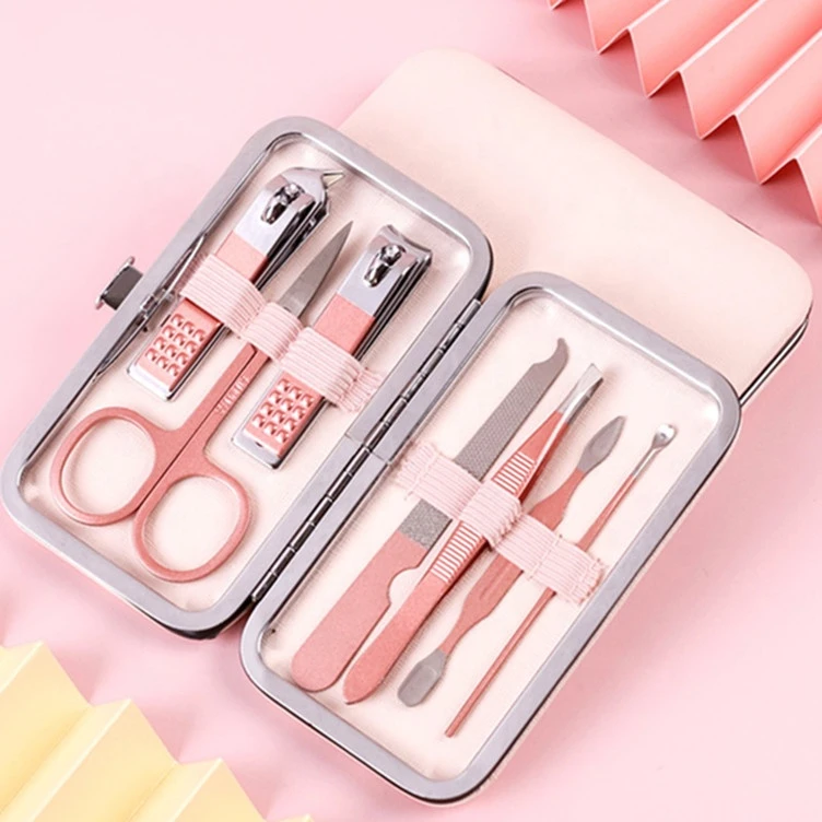 Professional Nail Cutter Set Tool Kit Manicure 18 in 1 Rose Gold Nail Set multi-function nail clippers set