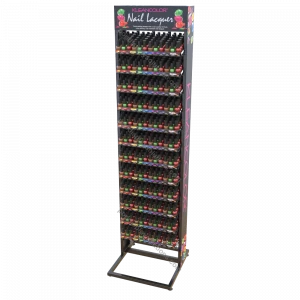 Promotion custom wholesales metal floor nail polish display stand rack