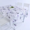 Provence Lavender Floral Pattern Table Cloth  Made of 100% Polyester Fabric with Customized Size 140x180cm Made by BSCI Factory