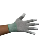 Pu finger gloves white dust-free electronic factory anti-static coating safety gloves
