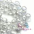 Import Pujiang factory selling crystal glass round edge hole beads for chandelier decoration from China