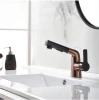 Pull Out Bathroom Basin Sink Faucet Single Handle Hot and Cold Water Crane ORB Sink Mixer Tap