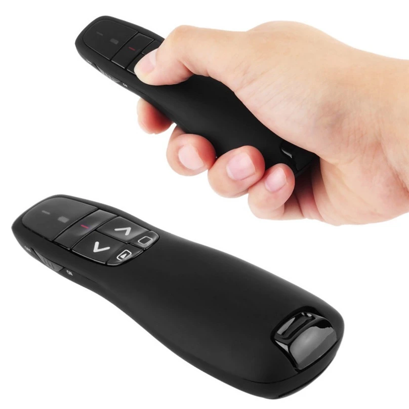 R400 2.4Ghz USB Wireless Presenter Red Laser Pointer PPT Remote Control with Handheld Pointer for PowerPoint Presentation