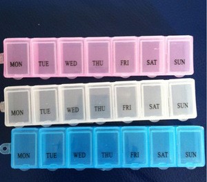 Random Color Send!!! 7 Days Weekly Tablet Pill Medicine Box Holder Storage Organizer Container Case Pill Box Hot sale