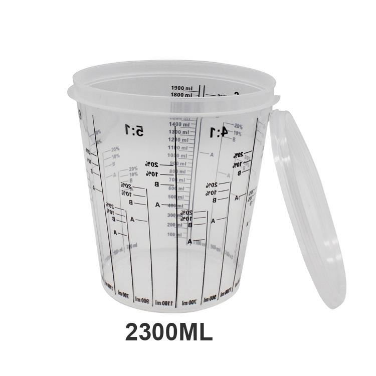 Ratio And Calibrated Mixing Cup Plastic Car Paint Mixing Carsystem Paint Cups