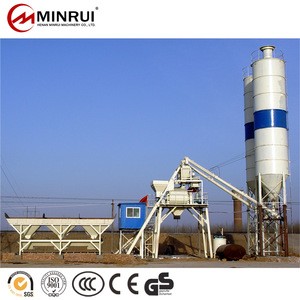 Ready Mixed Stationary Stands Minrui Concrete Batching Plant
