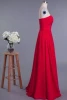 Red Sweetheart Neckline Sheath A-Line Bridesmaid Dress