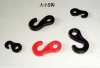 Red/black plastic small s hooks hanging plastic hooks