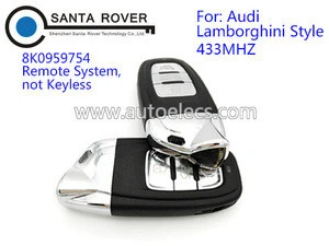 Remote car keys for Audi 8K0959754 433mhz For Lamborghini Style Smart Key Card
