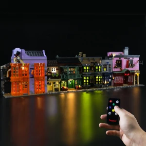 Remote Control BX377 Briksmax DIY Legos 75978 Diagon-Alley Bricks Lighting kits Led Light