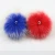 Import Removable Imitation Fake Fox Animal Fur Pom Pom Ball Keychains Faux Fur Ball K With Snap Button from China