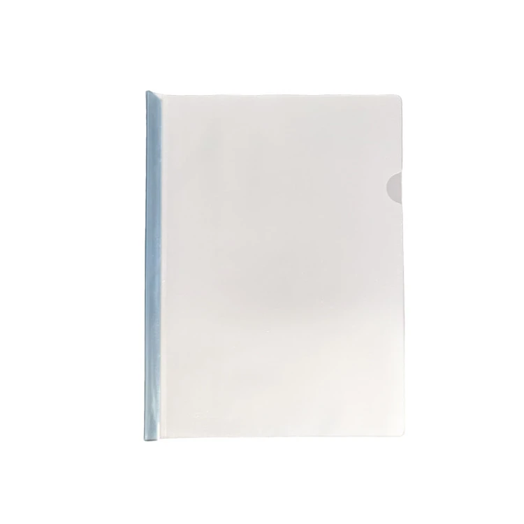 Report Cover Transparent Plastic PP Holder Slide Bar File Folder