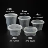 restaurant deli food catering microwave disposable noodle deli bowl plastic takeaway hot soup container with lids