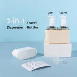 Reusable Airplane Portable Dispense Toiletry Squeeze Luxury Shampoo Packaging Tube Travel Kit Set Bottles Capsule For Cosmetics