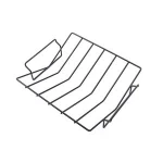 Rib Rack BBQ - Non-Stick Rib Holder for Grilling 5 Holds Black Grill Racks Outdoor Barbecue Accessories BBQ Grill rack