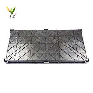 Rice seedling tray transplanter use hard tray Plastic PP material plate solid flat top with vented holes