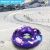 Import Rocket Pattern Snow Tube Ski Snow Scooter Snow Sled For Adult Child Kids PVC Material Suitable Inflatable Ski Circle from China