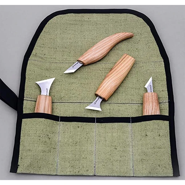 Rolling Small Tool up Organizer Bag 4 Pockets Wrench roll up Pouch Gear roll up Tool Pouch for Knives and chisels Storage