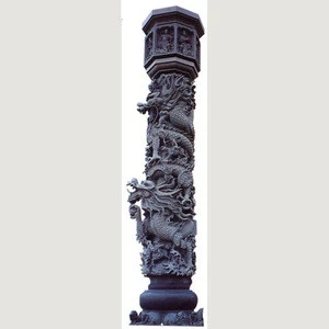 Roman hot sale black marble pillar
