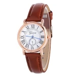 roman numerals Men Leather watch 2016 New waterproof men watches men brand