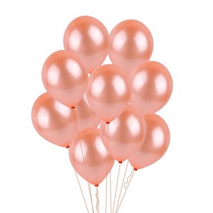 Rose Gold Confetti Balloons Decorations-Foil Pre-Filled and Rose Gold Color Balloons for Wedding Birthday
