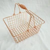 rose golden customize  bread store purple wire shopping basket stackable