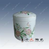 Round design high quality hand painted flowers coffin in funeral supplies for decoration