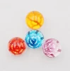 Round Pebble Toys Hobbies Hand Made Glass Marbles Manufacturer Lampwork Glass 3D Rose Flower Ball Marble