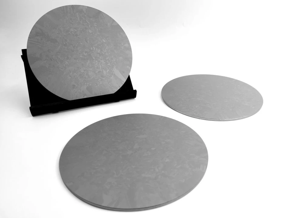 Round polycrystalline big diameter High Purity 5N Silicon Sputtering Target