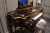 Import Royal Antique Black Painting With Gold Foil Dresser With Mirror Dressing Table Bedroom Funieture from China