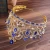 Import RS106 Most Popular Crystal Rhinestone Pearl Tall Crown For Award commemoration Tiara from China