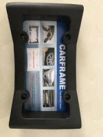 Rubber Front Bumper Guard, Front Bumper Protection, License Plate Frame. Flexible Rubber Cushions Parking Bumps