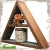 Import Rustic CD Game Wooden Display Triangle Shelf Home Decor Wall Mounted Storage holder Custom Tier Single or Set Display from Hong Kong