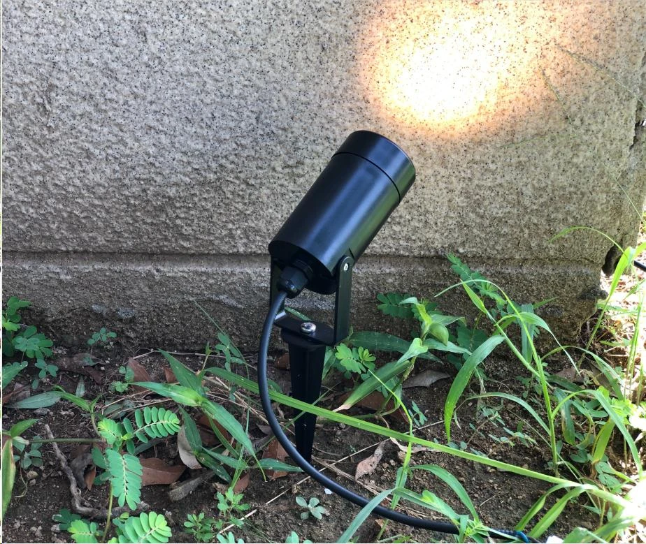S1603 Outdoor Garden Spike Light Lamp Plastic Garden Spotlight GU10 LED  Spike Light Outoors Patio Pathway Landscape Garden
