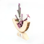 SALABLE WOODEN SECTION WITH DECORATIONS WITH BASE  FOR DECORATION