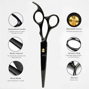 Salon Usage Right-Handed Barber Hair Cutting Hairdressing Scissors Set