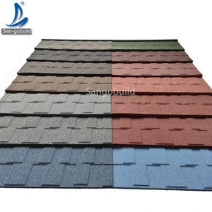 Sangobuild roof shingles charcoal black,construction material stone coated aluminum roof tile for Ghana Kenya