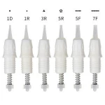 Semi-permanent tattoo machine needle lip bleach mist eyebrow needle candy eyebrow spiral needles