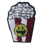 sequin applique for clothes rhinestone buttons sequin butterfly embroidery patch