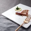 Shengjing Western Ceramic Tableware White Square Porcelain Plate Steak Cake Dish For Restaurant Hotel