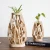 Import Shengqu decorative natural wood stand plant table glass test tube flower hydroponic vase for home decor from China