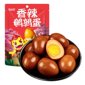 ShuDaoXiang 120g Per Bag 95Bags Per Carton Spicy Peeling Boiled Quail Eggs Snack