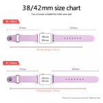 Silicone Straps 38mm 44mm Wrist Bands Series 6 SE 22mm Rubber Strap for Apple Watch Band