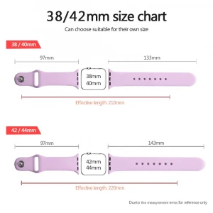 Silicone Straps 38mm 44mm Wrist Bands Series 6 SE 22mm Rubber Strap for Apple Watch Band