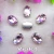 Import Silver claw settings 7 sizes Oval shape glass Crystal Sew on rhinestone beads garment accessories stitching trimming beads from China