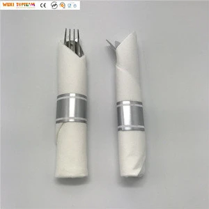Silver Plastic Cutlery Set Disposable Flatware