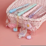 Simple creative pendant small fresh black gel pen student cute pendant gel pen set