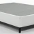 Import simple design box spring bed base upholstered fabric bed frame metal frame mattress foundation from China