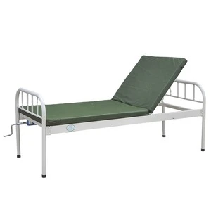 Single crank manual supine medical equipment patient bed, hospital bed, hospital furniture